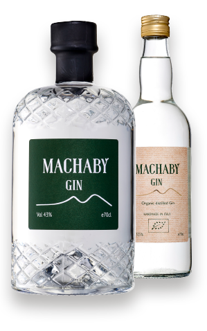 Machaby Gin flasker front